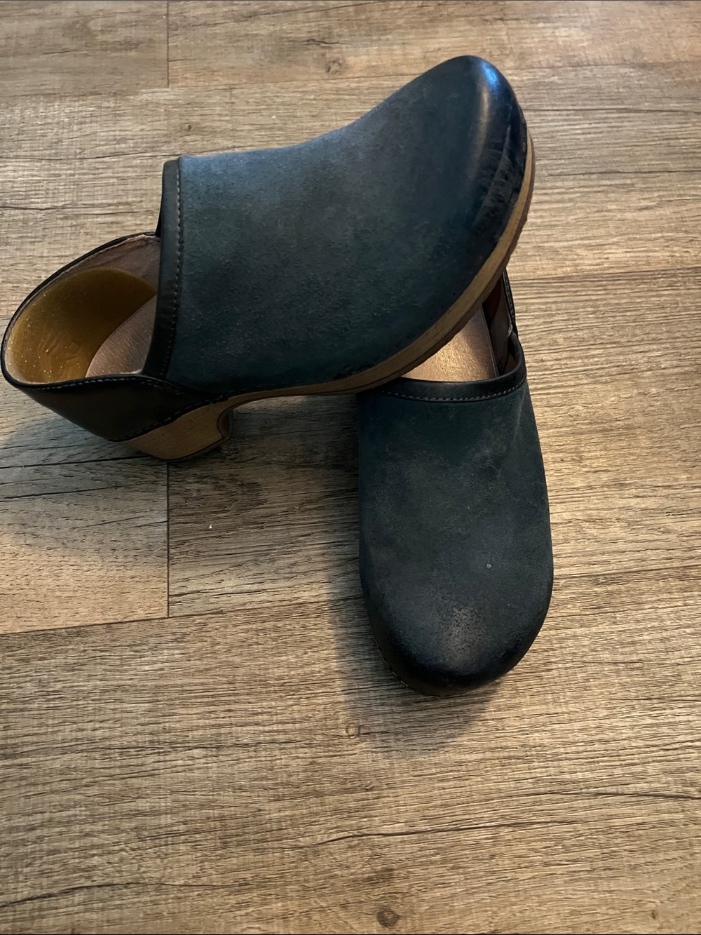 Dansko Women's Sz 36 fit 37 Dark Navy Slip-On Clogs